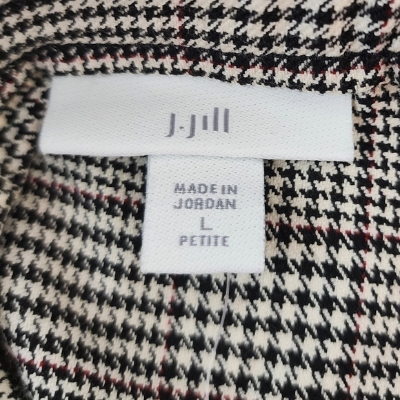 J. Jill Black and Gray Side Slit Pull On Mini Skirt Women’s L Petite NWT - Picture 6 of 9